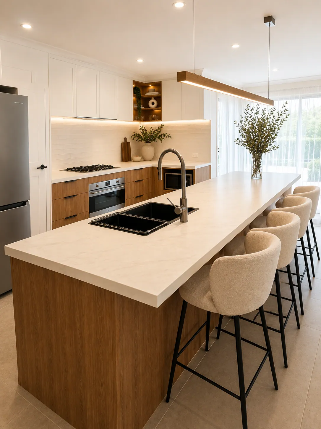 Along the island, Aspendale after the renovation by The Kiely Group