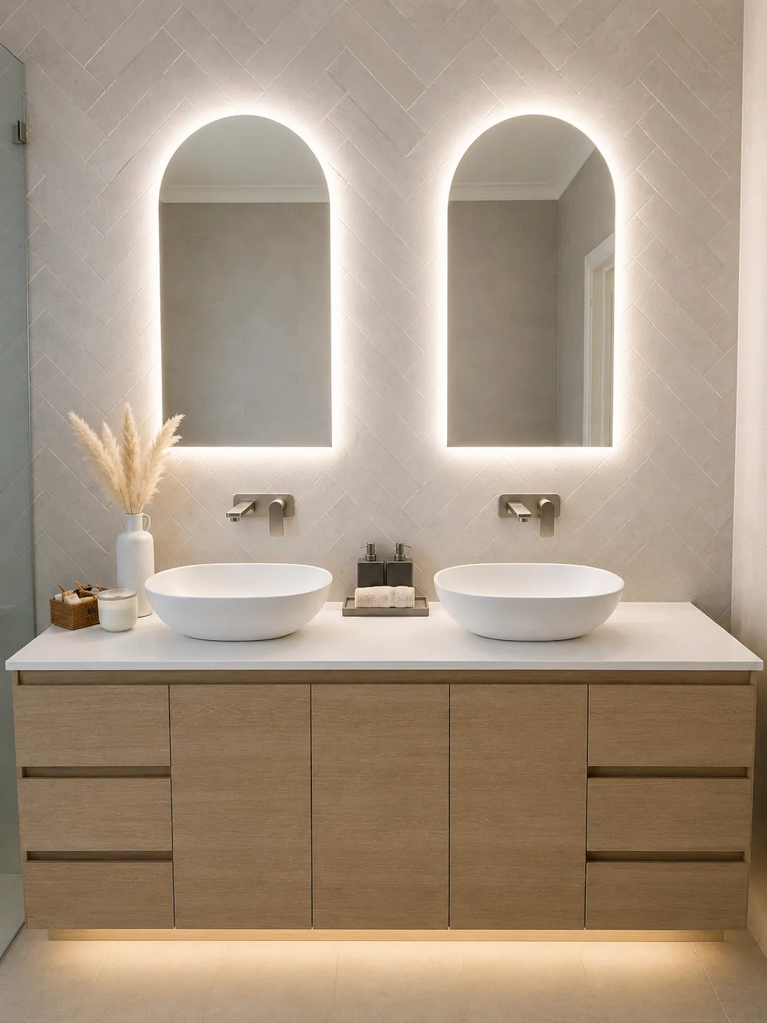 The vanity, Bentleigh after the renovation by The Kiely Group