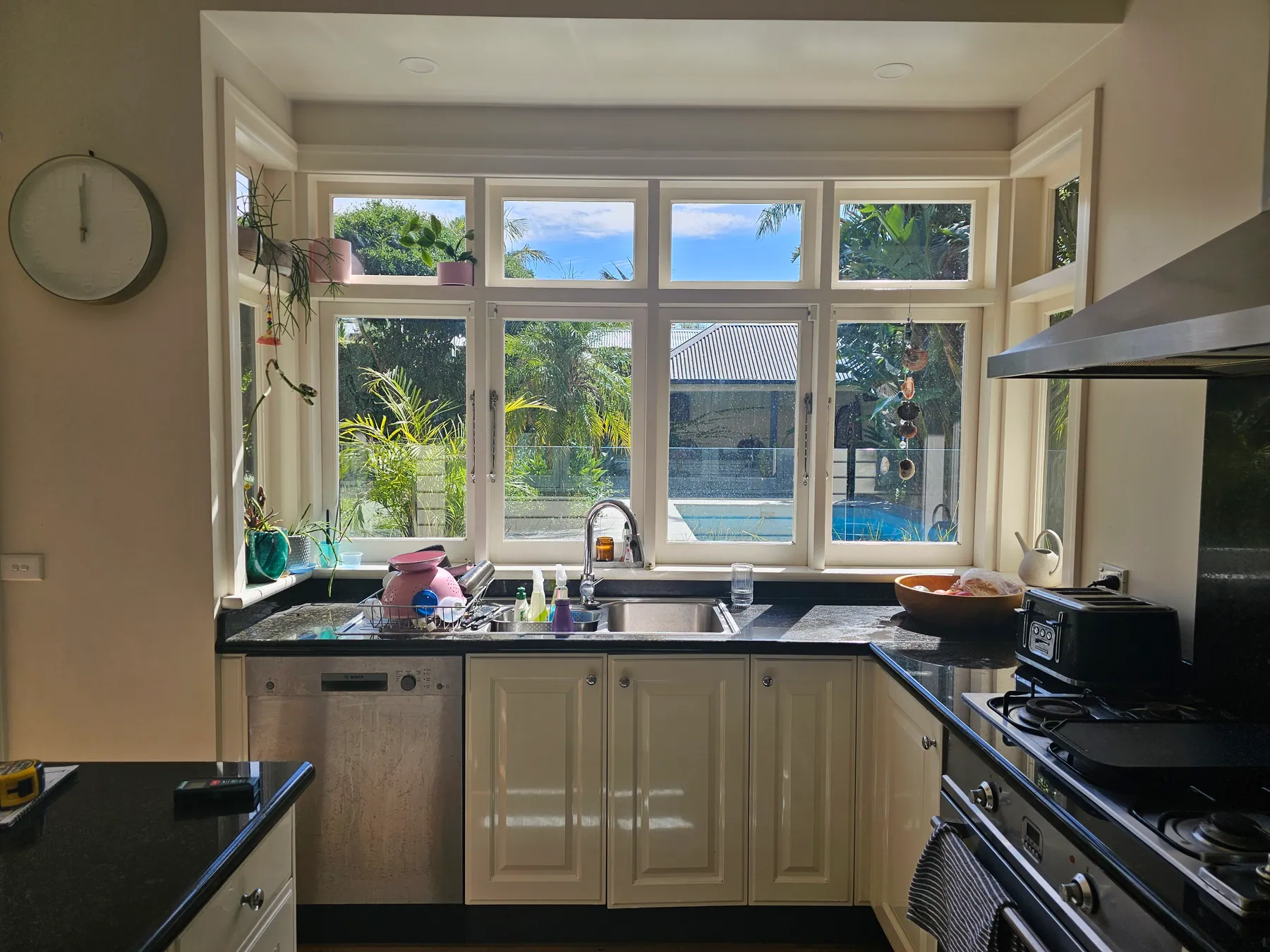 The kitchen, to the garden, Hampton before the renovation